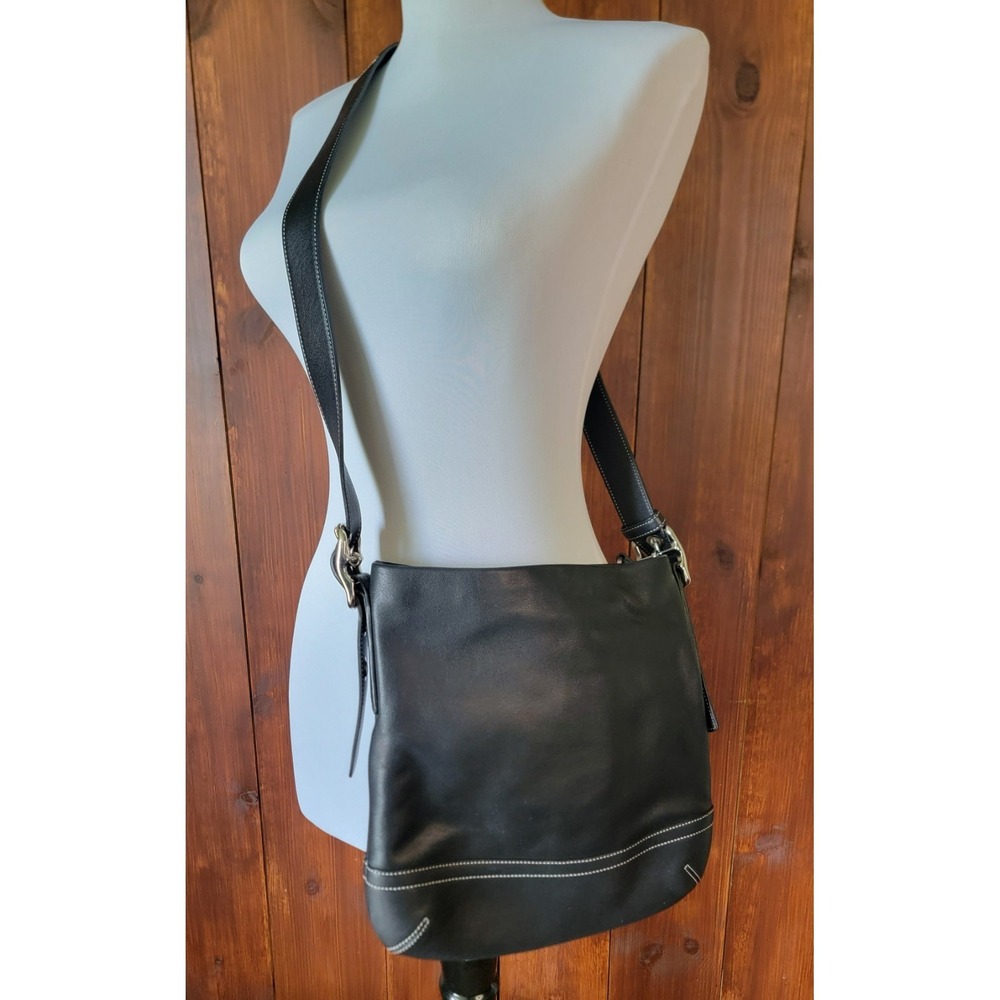 Coach Legacy Slim Tassel Soho Hobo Bag G04S1415 Black Leather Shoulder Crossbody